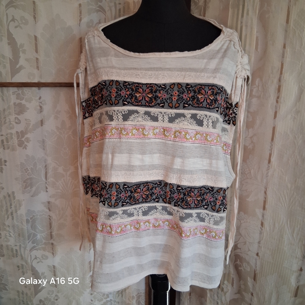 FREE PEOPLE   Women's Multicolor Patterned Top